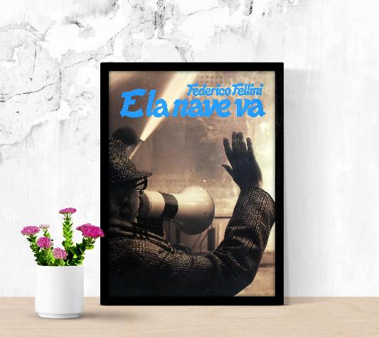 E la nave va framed poster