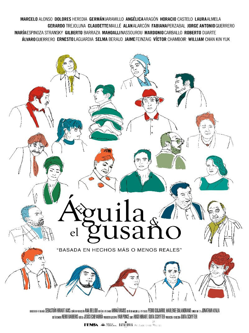 El Aguila y el Gusano paper poster