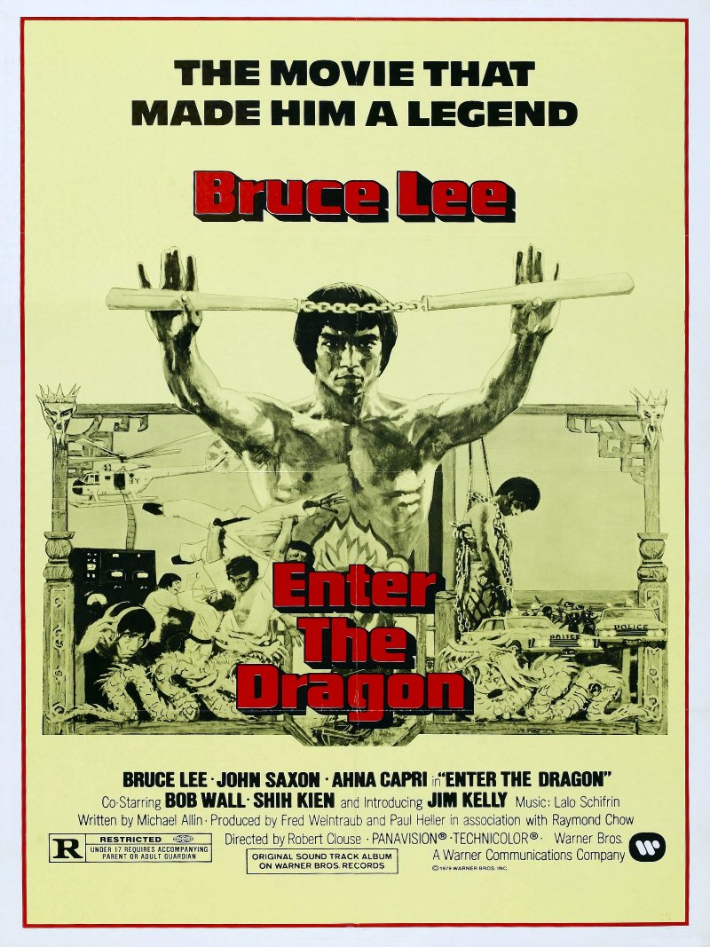 Enter The Dragon paper poster