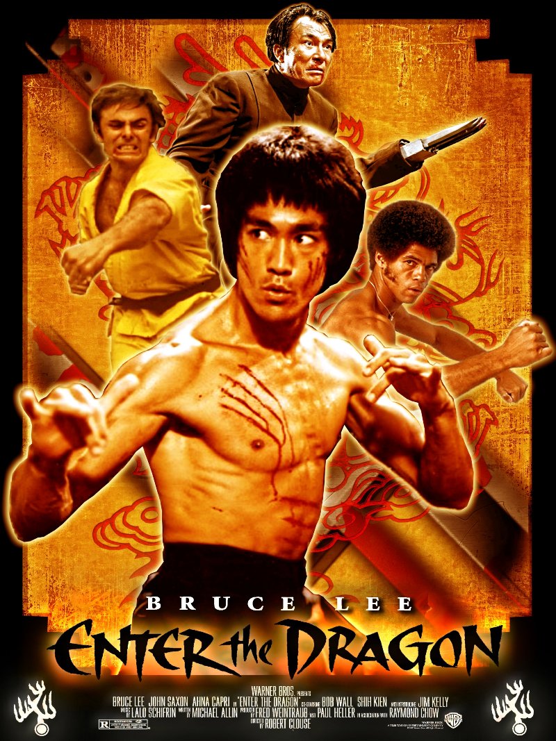 Enter The Dragon paper poster