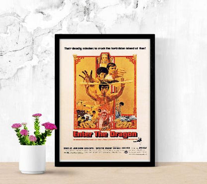 Enter The Dragon framed poster