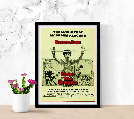 Enter The Dragon framed poster