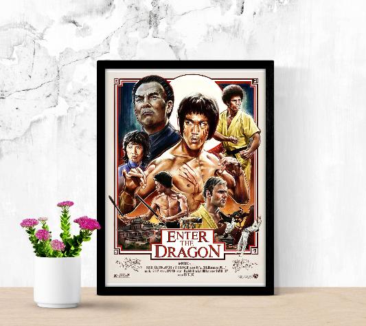 Enter The Dragon framed poster