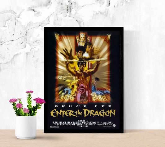 Enter The Dragon framed poster