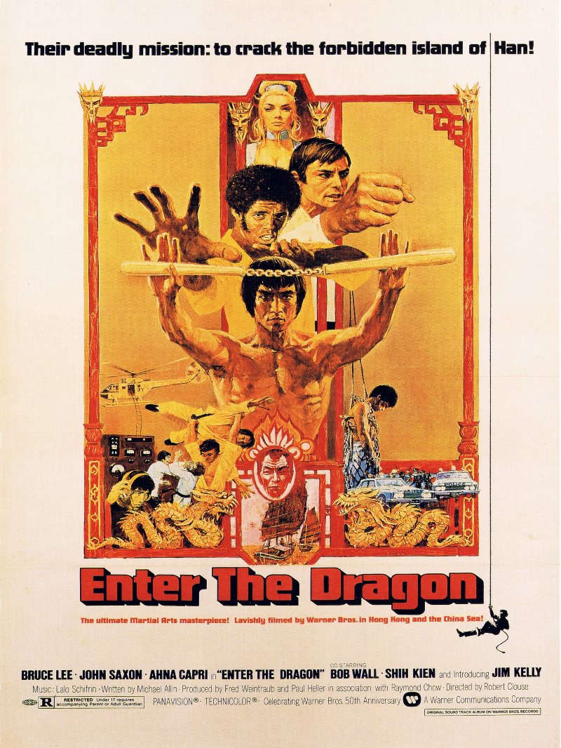 Enter The Dragon paper poster