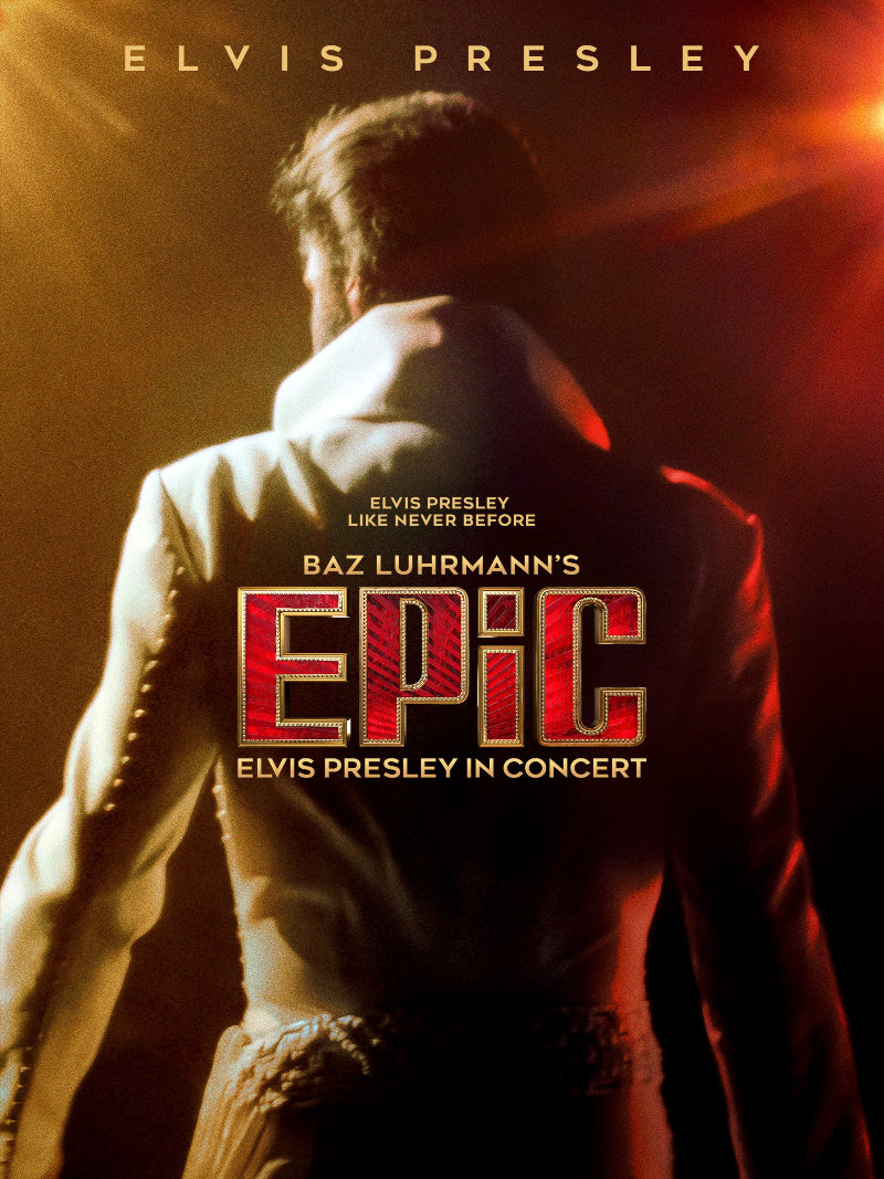Epic Elvis Presley In Concert paper poster