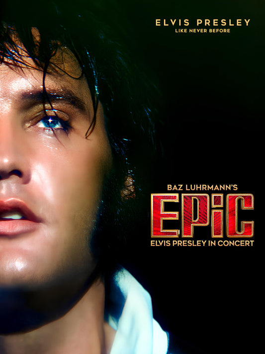 Epic Elvis Presley In Concert paper poster