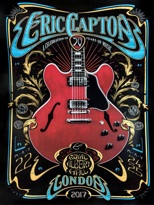 Eric Clapton Live in Concert London 2017 paper poster