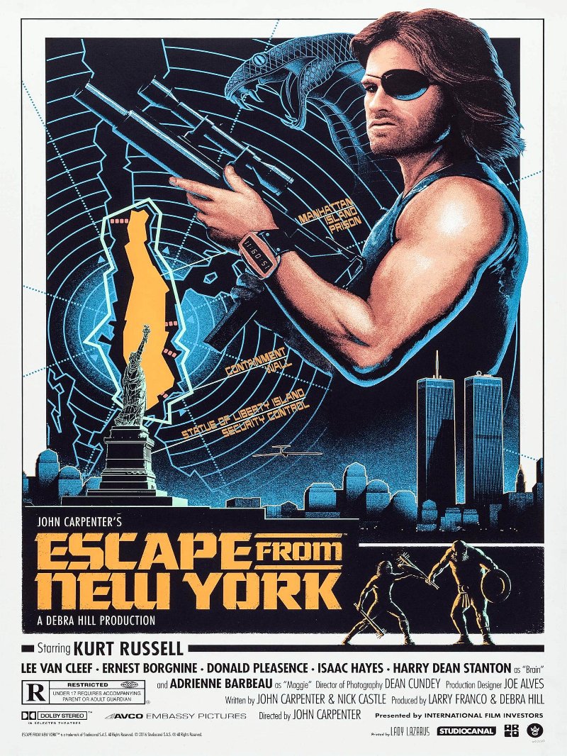 Escape From New York paper poster