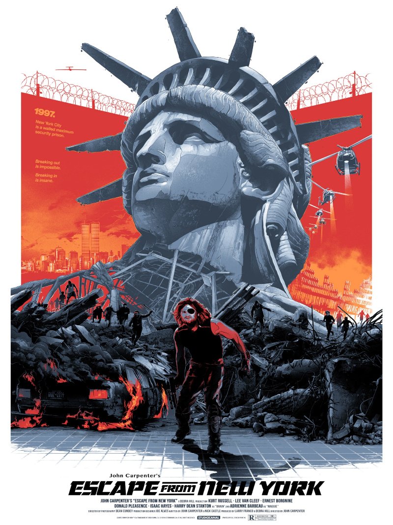 Escape From New York paper poster