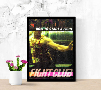 Fight Club framed poster