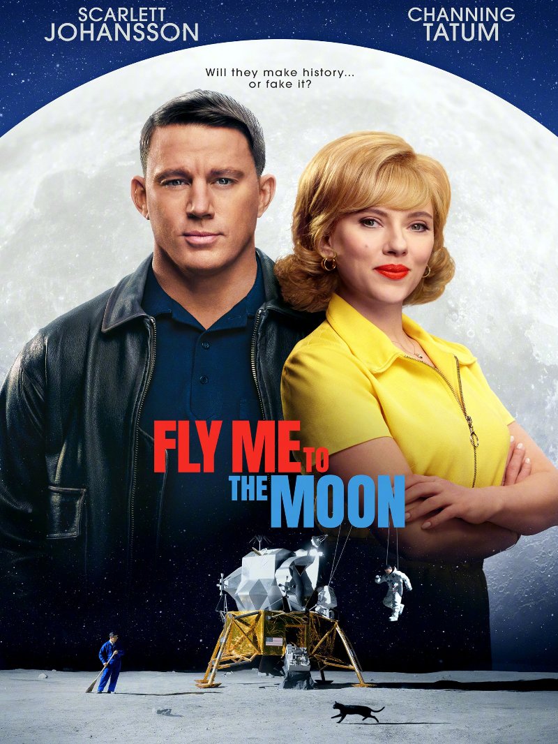 Fly Me To The Moon paper poster