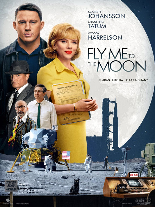 Fly Me To The Moon paper poster