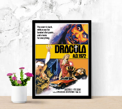 Dracula A.D. 1972 framed poster