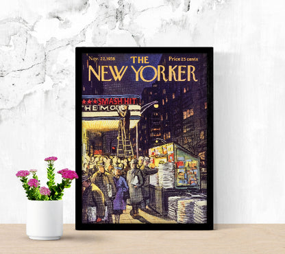 The New Yorker Nov 22 1958 framed poster