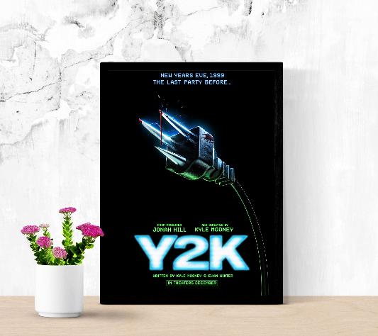 Y2K framed poster