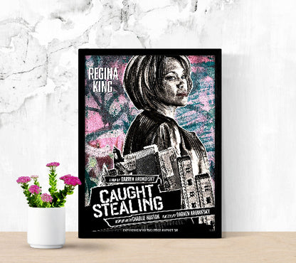 Caught Stealing framed poster
