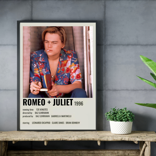 Romeo & Juliet minimalist framed poster