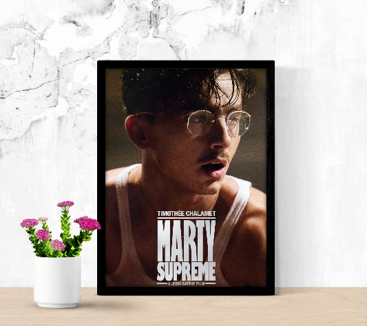 Marty Supreme framed poster