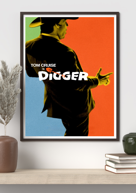 Digger framed poster