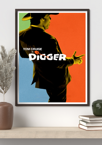 Digger framed poster