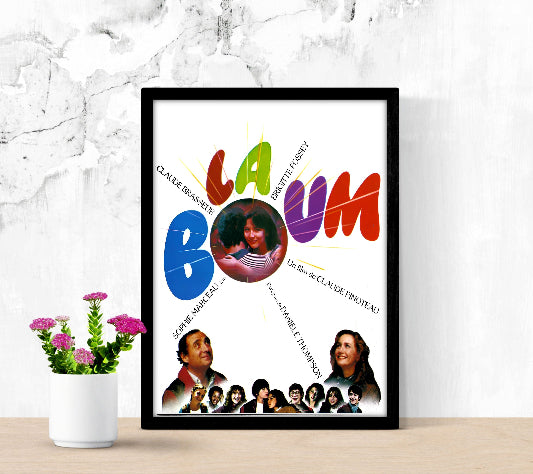 La Boum framed poster