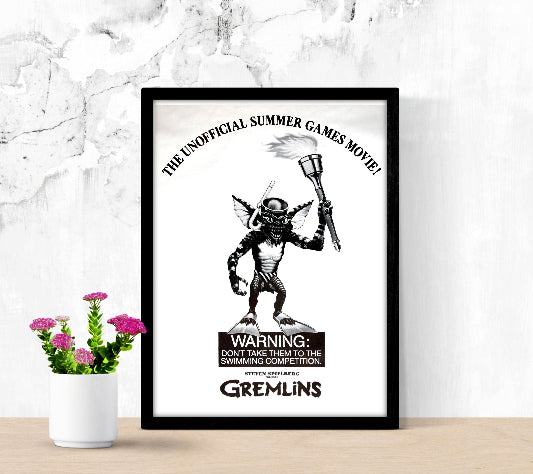 Gremlins framed poster