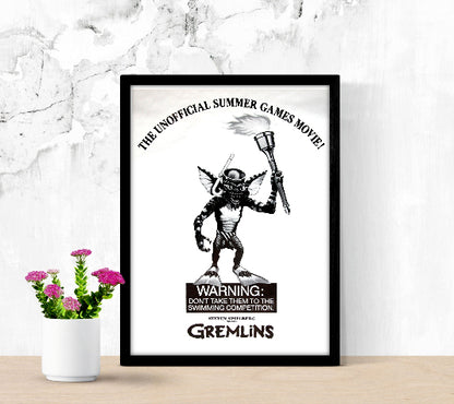 Gremlins framed poster