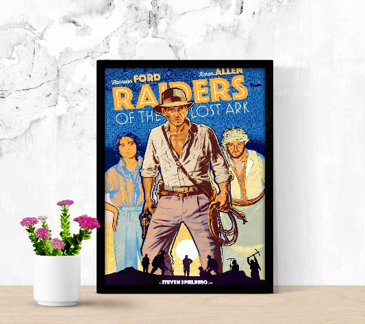 Raiders of The Lost Ark framed poster