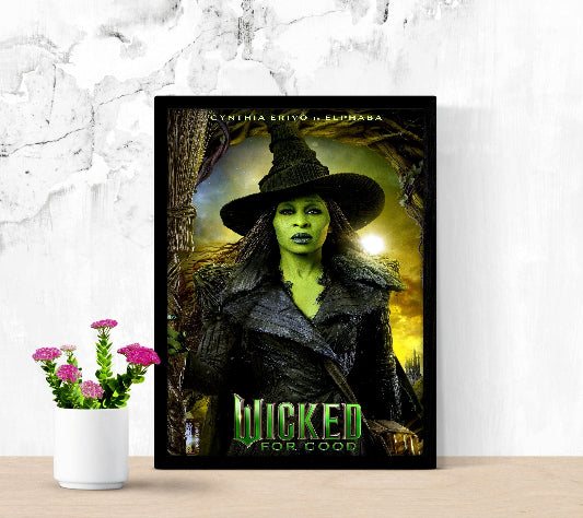 Wicked For Good framed poster