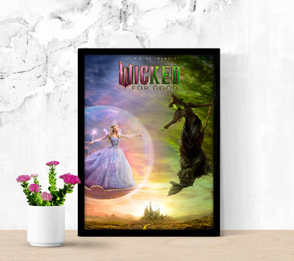 Wicked For Good framed poster