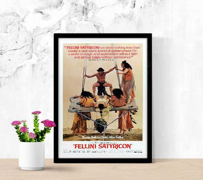 Fellini Satyricon framed poster