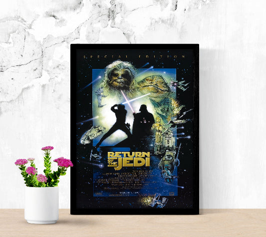 Star Wars Episode VI Return of The Jedi framed poster
