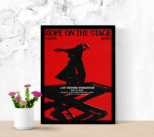 J-Hope Tour Hope On The Stage in Japan Live Viewing framed poster