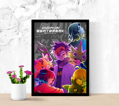 Digimon Beatbreak framed poster