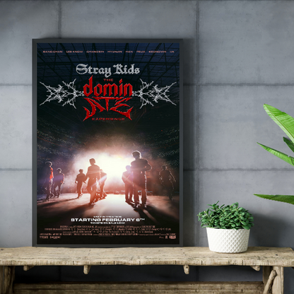 Stray Kids The Dominate Experience framed poster
