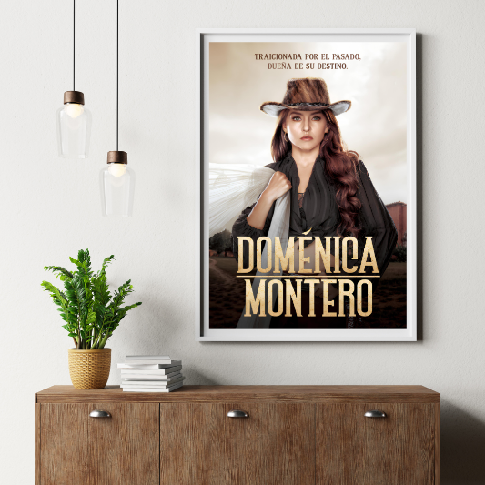 Domenica Montero framed poster