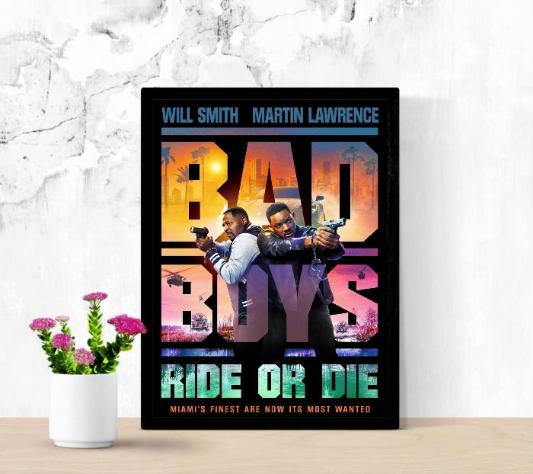 Bad Boys Ride or Die framed poster