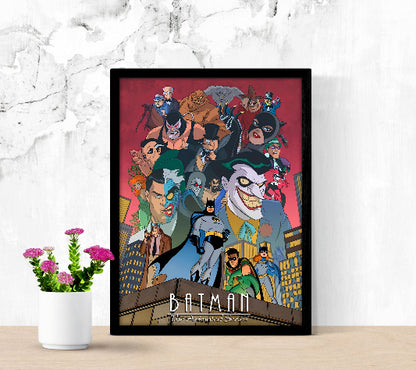 Batman The Animated Series framed poster
