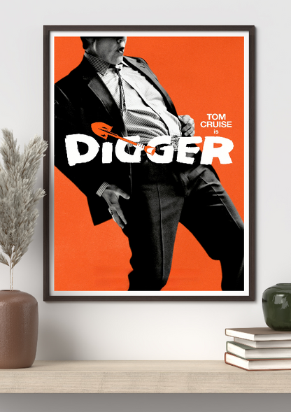 Digger framed poster