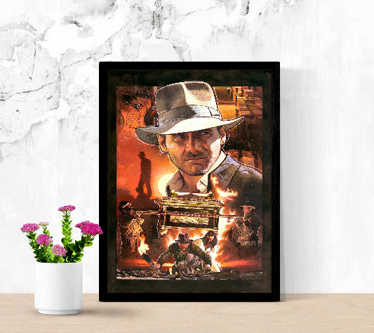 Raiders of The Lost Ark framed poster