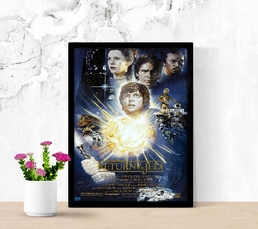 Star Wars Episode VI Return of The Jedi framed poster