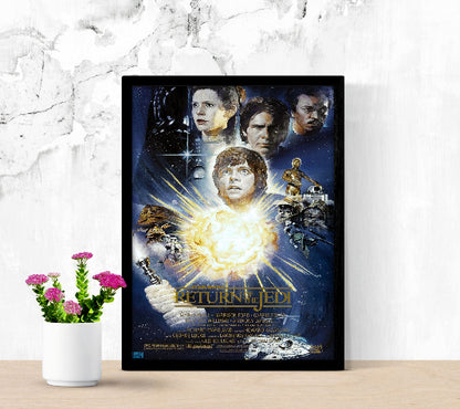 Star Wars Episode VI Return of The Jedi framed poster