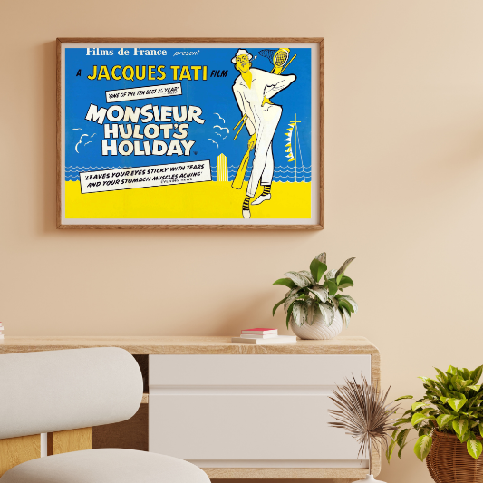 Les vacances de monsieur Hulot framed poster