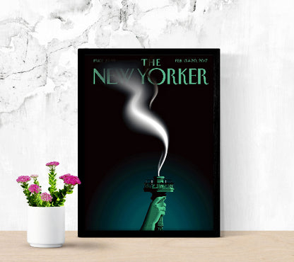 The New Yorker Feb 13 & 20 2017 framed poster