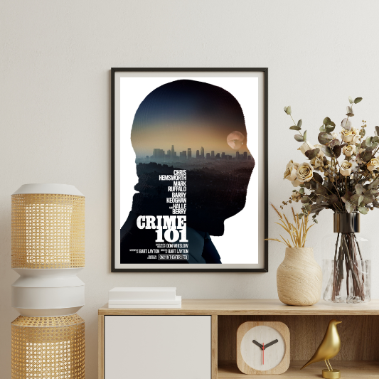 Crime 101 framed poster