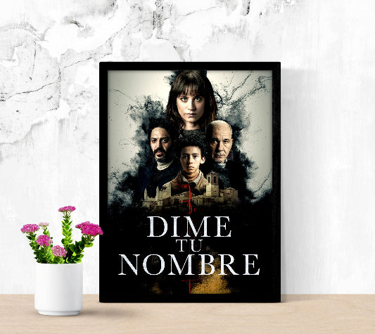 Dime tu nombre framed poster