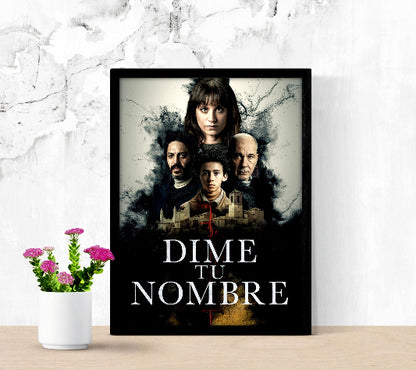 Dime tu nombre framed poster