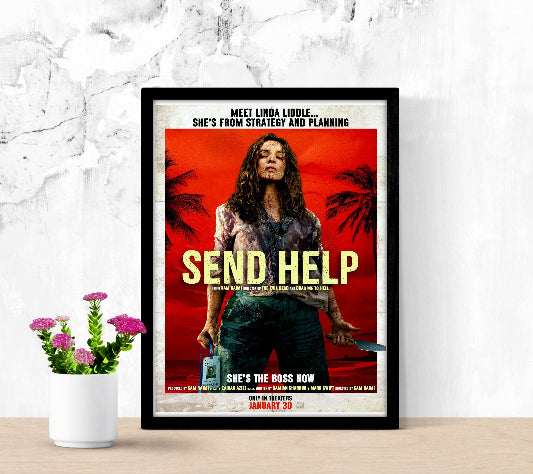Send Help framed poster