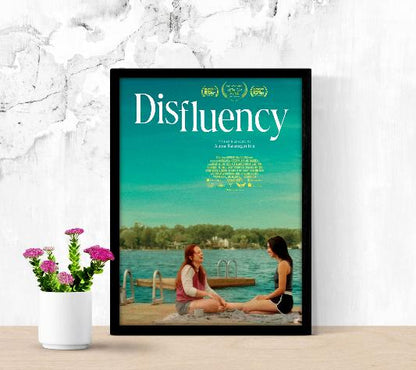 Disfluency framed poster